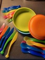 Ikea kinderbestek + bordjes, Huis en Inrichting, Ophalen, Nieuw, Groen, Overige typen