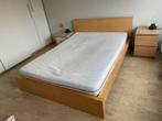 MALM bed 140cm, Huis en Inrichting, Slaapkamer | Bedden, Ophalen, Gebruikt, Bruin, 140 cm