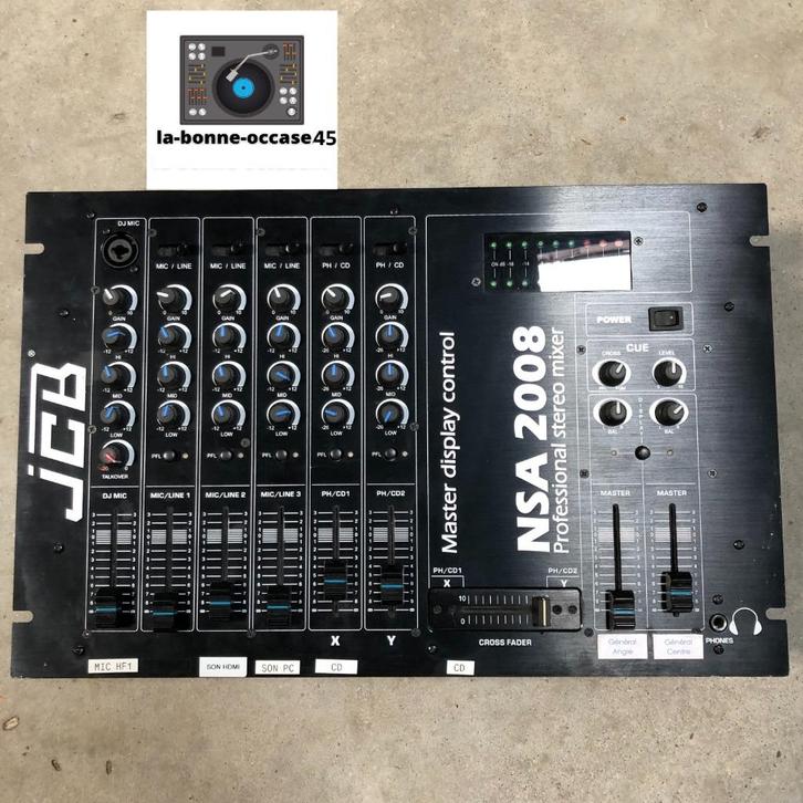 Vend table de mixage NSA 2008 JCB, Audio, Tv en Foto, Stereoketens, Zo goed als nieuw, Overige merken, Losse componenten, Ophalen of Verzenden
