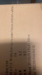 Paraplu, Ophalen of Verzenden, Nieuw, Zwart