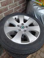 Skoda Superb 16 inch velgenset met winterbanden, Auto-onderdelen, Ophalen, Gebruikt, 16 inch, Band(en)