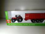 Siku 1:87 Massey Ferguson tractor met aanhanger, Ophalen of Verzenden, Gebruikt, SIKU