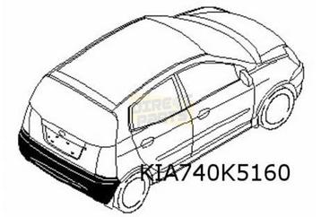 Kia Picanto (-2/09) achterbumper (versie Sporty) (te spuiten beschikbaar voor biedingen