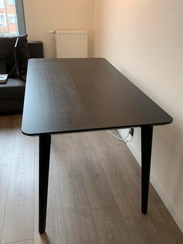 IKEA LISABO tafel zwart 140x78cm