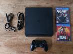 PS4 slim + controller (+ 2 games gratis inbegrepen), Games en Spelcomputers, Spelcomputers | Sony PlayStation 4, Ophalen, Zo goed als nieuw
