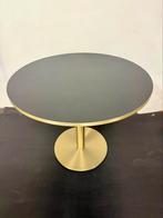 Ronde design tafel zwart met goud – 90 cm, Huis en Inrichting, Tafels | Eettafels, Ophalen, Gebruikt, 50 tot 100 cm, Rond