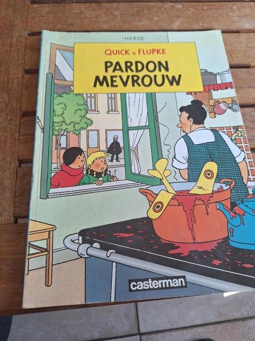 Strip Quick & Flupke – Pardon Mevrouw., Boeken, Stripverhalen, Gelezen, Eén stripboek, Ophalen of Verzenden