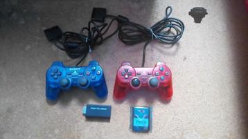 lot manette playstation 2 sony ps2 hdmi adaptateur fmcb beschikbaar voor biedingen