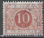 Belgie 1895 - OBP 4TX - Takszegel 10 c. (ST), Verzenden, Gestempeld, Gestempeld