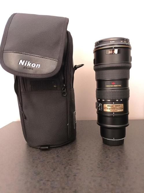 Objectif Nikon Nikkor 70-200 mm f/2.8 G ED AF-S VR, TV, Hi-fi & Vidéo, Photo | Lentilles & Objectifs, Comme neuf, Téléobjectif