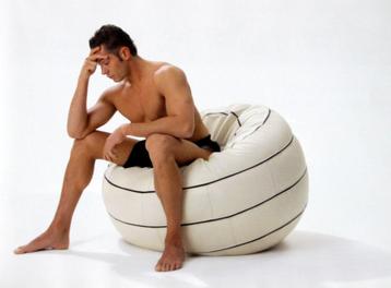 Zeldzame design zitzak zetel pouf Adam's Temptation Leolux beschikbaar voor biedingen