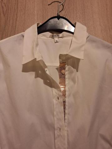 NIEUWE chique witte dames bloes, Gigue, Kleding | Dames, Gigue, Wit, Maat 42/44 (L), Nieuw
