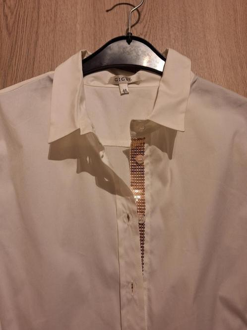 NIEUWE chique witte dames bloes, Gigue, Kleding | Dames, Blouses en Tunieken, Nieuw, Maat 42/44 (L), Wit, Ophalen of Verzenden