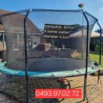 trampoline 427cm, Ophalen, Gebruikt