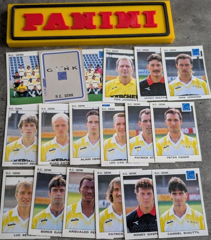 PANINI FOOTBALL 93 18 STICKERS 1992  RACING GENK, Hobby en Vrije tijd, Stickers en Plaatjes, Nieuw, Verzenden