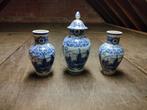 Set van 3 Delftsblauw-stijl vazen met molenmotief, Ophalen