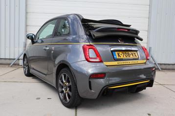 Abarth 595 cabrio 1.4 T-Jet 145PK Automaat Navi / Uniek!, Autos, Cuir, Argent ou Gris, Achat, Cabriolet