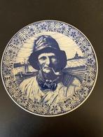 Delfts Blauw pijprokende man Volendam Holland, Antiquités & Art, Antiquités | Céramique & Poterie, Enlèvement