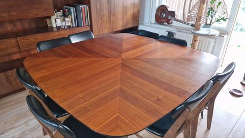 vierkante eettafel voor 8 personen, Huis en Inrichting, Tafels | Eettafels, Gebruikt, 150 tot 200 cm, 150 tot 200 cm, Vijf personen of meer