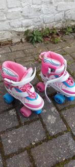 Unisex rolschaatsen (maat: 31-34) + volledige skatebeschermi, Verstelbaar, Zo goed als nieuw, Ophalen, Dames