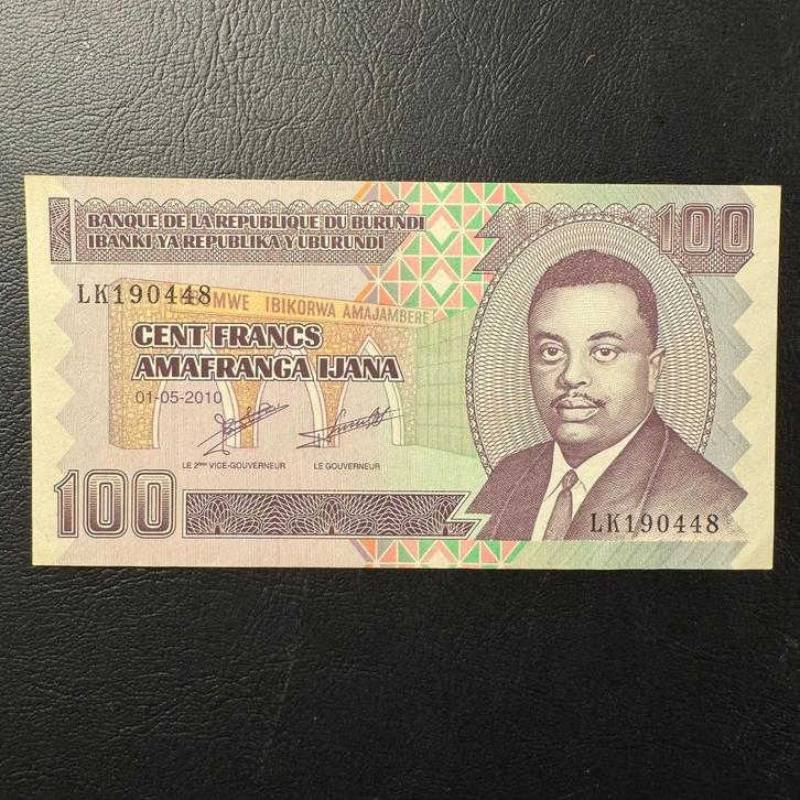 Burundi - 100 Francs 2010 - P 44a - UNC - 283, Postzegels en Munten, Bankbiljetten | Afrika, Los biljet, Burundi, Verzenden