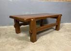 Sale: Vintage salontafel brutalist retro eiken Spaans, Ophalen, Gebruikt, Eikenhout, Brutalist seventies retro eiken spaans