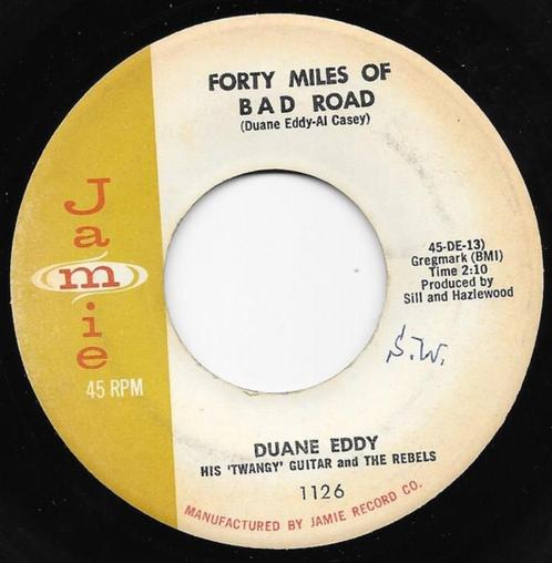 Duane Eddy – Forty Miles Of Bad Road  " Popcorn ' 7 ", CD & DVD, Vinyles | Rock, Utilisé, Rock and Roll, Autres formats, Enlèvement ou Envoi