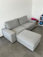 Canapé 3 places + pouf, Huis en Inrichting, Zetels | Zetels, Ophalen, Driepersoons, 75 tot 100 cm, Zo goed als nieuw