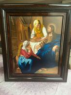 Olieverf schilderij met religieuze voorstelling, Antiek en Kunst, Kunst | Schilderijen | Klassiek, Ophalen