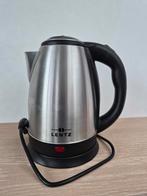 Lentz RVS waterkoker -1,8L - 1800 W - zilver/zwart, Ophalen of Verzenden, Zo goed als nieuw