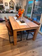 Lederen stoelen, Huis en Inrichting, Stoelen, Ophalen, Bruin