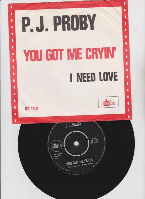 P.J. Proby – You Got Me Cryin'    1966  Rock 'N' Roll, Cd's en Dvd's, Vinyl Singles, Gebruikt, Single, Pop, 7 inch, Ophalen of Verzenden