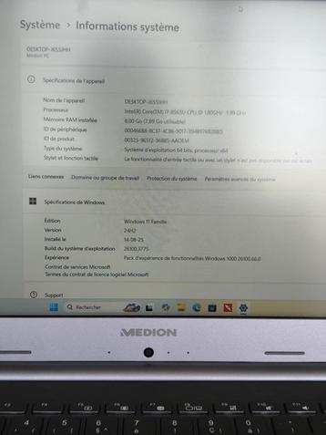 Portable Medion, Informatique & Logiciels, 256 GB, 8 GB, Reconditionné, Medion