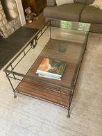 À vendre ensemble de deux tables de salon., Ophalen, Gebruikt, Glas