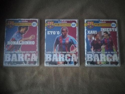 3x DVD's Barcelona, CD & DVD, DVD | Sport & Fitness, Comme neuf, Cours ou Instructions, Football, Tous les âges, Enlèvement ou Envoi