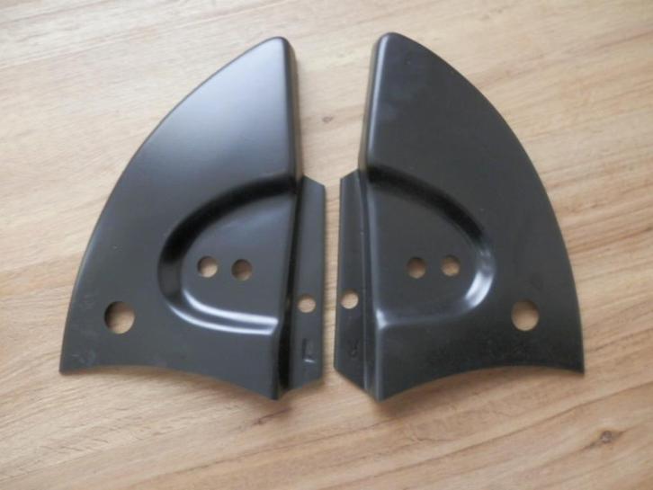 Afdekplaat kapscharnier Kever Cabrio, zwart, Auto-onderdelen, Interieur en Bekleding, Oldtimer onderdelen, Volkswagen, Nieuw, Ophalen