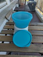 Tupperware Potje 7x13cm AFHALING LEES BESCHRIJVING, Maison & Meubles, Cuisine| Tupperware, Enlèvement, Comme neuf, Bleu, Autres types