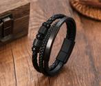 Zwarte armband, Ophalen, Nieuw, Zwart, Met bedels of kralen