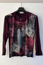 Pienty bordeaux T-shirt met print, Kleding | Dames, T-shirts, Maat 42/44 (L), Ophalen of Verzenden, Lange mouw, Rood