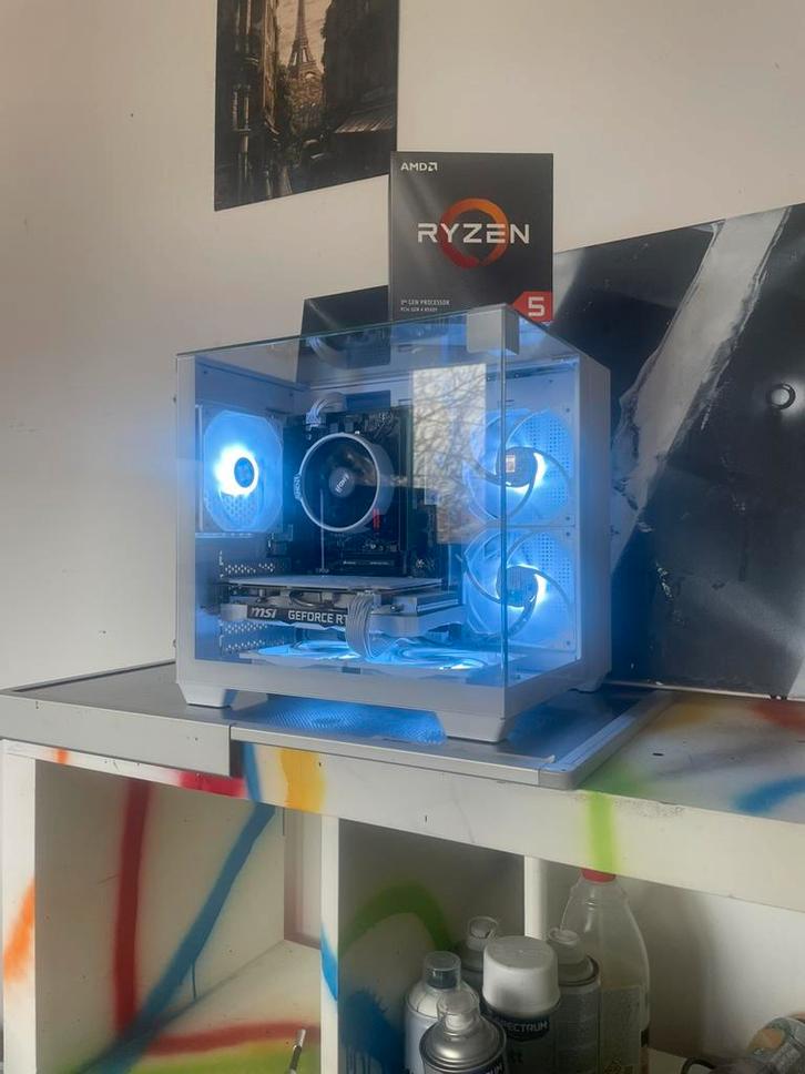 ✅Mooie witte gaming pc! RTX, 32Gb, Ryzen 5, Computers en Software, Desktop Pc's, Zo goed als nieuw, 4 Ghz of meer, SSD, 32 GB