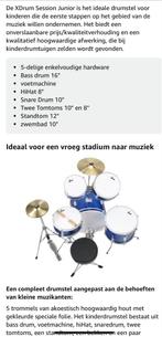 Kinder drumstel, Muziek en Instrumenten, Drumstellen en Slagwerk, Ophalen, Zo goed als nieuw