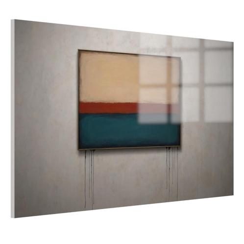 Vue du minimalisme Peinture sur verre 105x70cm + Ophangsys, Maison & Meubles, Accessoires pour la Maison | Décorations murale