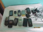 12 vieux téléphones portables, Utilisé, Enlèvement ou Envoi
