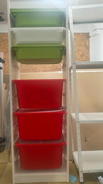IKEA TROFAST opbergkast / ladekast met 6 bakken, 105 cm ou plus, Enlèvement, Utilisé, Moins de 75 cm