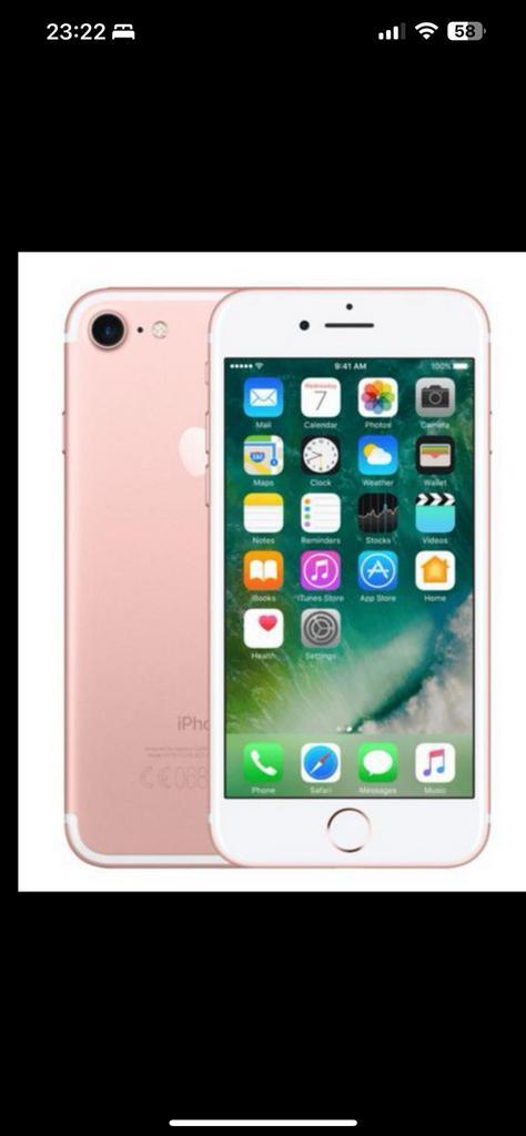 iPhone 7 Rosegold te koop, Telecommunicatie, Mobiele telefoons | Apple iPhone, Gebruikt, 32 GB, Zonder abonnement, Zonder simlock