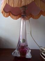 Lampe de table en cristal Val Saint Lambert, Antiquités & Art, Enlèvement