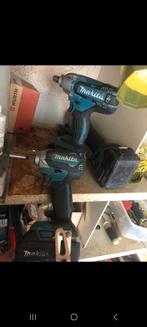 Makita 2x slagmoersleutel 18v, Doe-het-zelf en Bouw, Gereedschap | Boormachines, Ophalen of Verzenden, Zo goed als nieuw