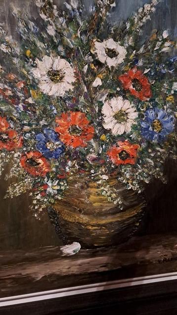 Schilderij bloemen beschikbaar voor biedingen