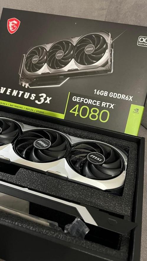 MSI RTX 4080 16GB Ventus 3X OC, Computers en Software, Videokaarten, Zo goed als nieuw, Nvidia, PCI-Express 5.0, GDDR6, HDMI, DisplayPort