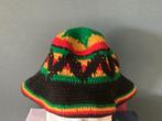 Gehaakte hoed in de Rastafari-kleuren, Ophalen of Verzenden, Zo goed als nieuw, Hoed